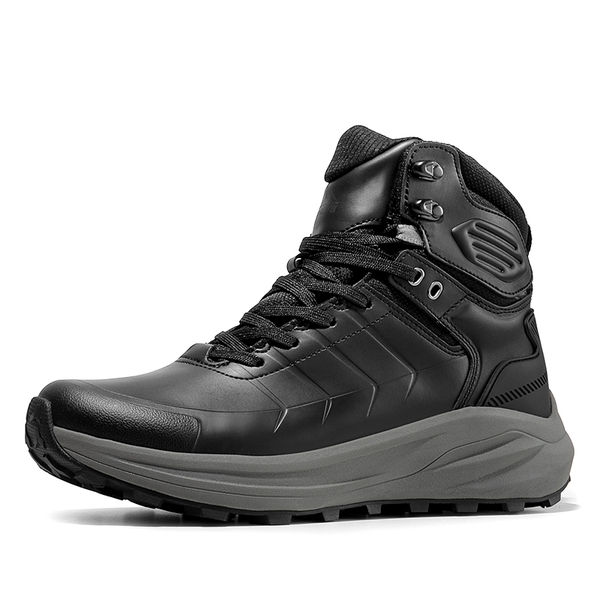 Men's Cap-Toe Waterproof Hiking Boots - BLACK -  0